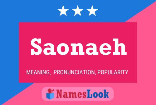 Saonaeh Name Poster