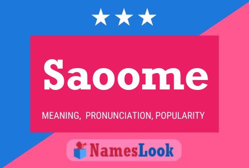 Saoome Name Poster