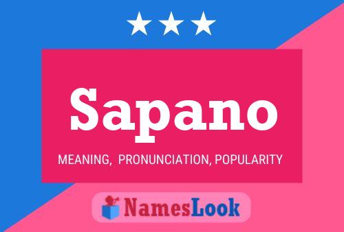 Sapano Name Poster