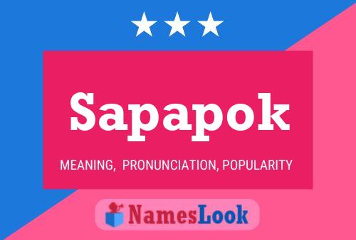 Sapapok Name Poster