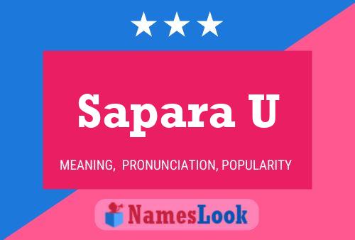 Sapara U Name Poster