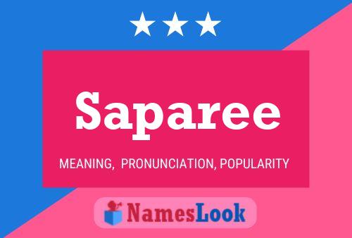 Saparee Name Poster