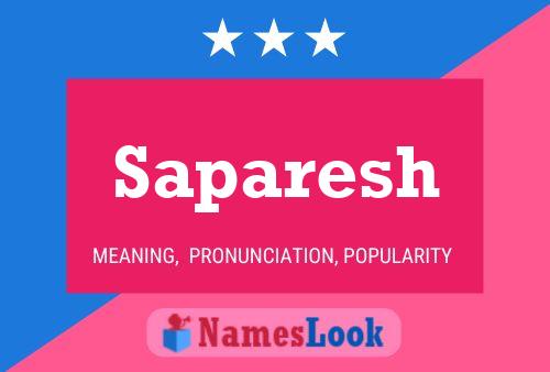 Saparesh Name Poster