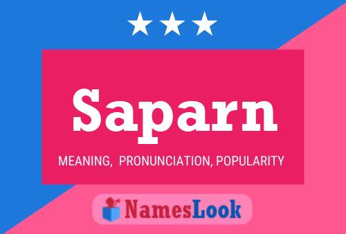 Saparn Name Poster