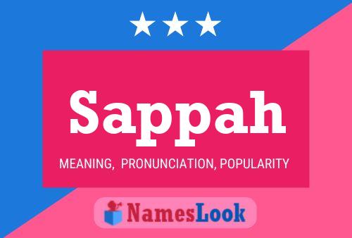 Sappah Name Poster