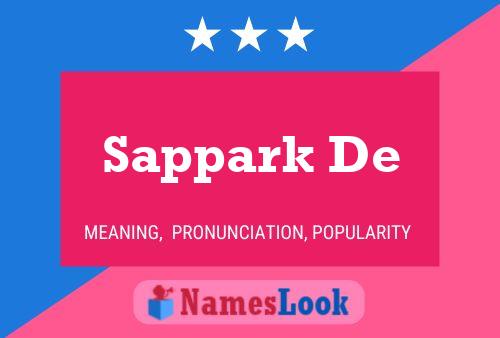 Sappark De Name Poster