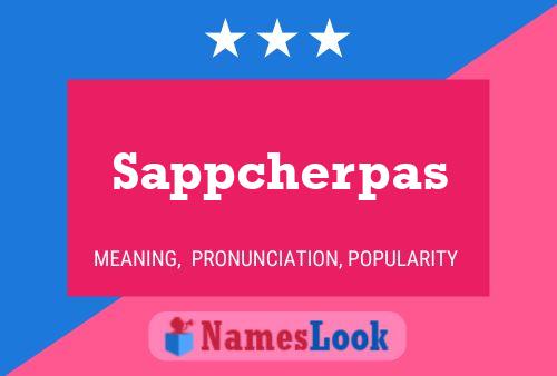 Sappcherpas Name Poster