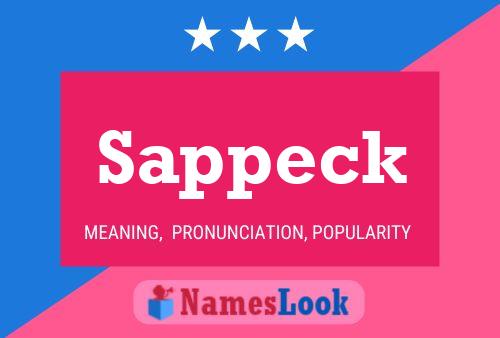 Sappeck Name Poster