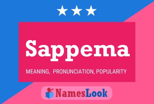 Sappema Name Poster