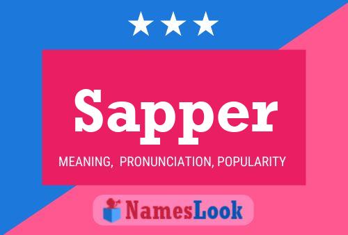 Sapper Name Poster