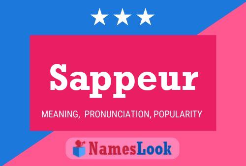 Sappeur Name Poster