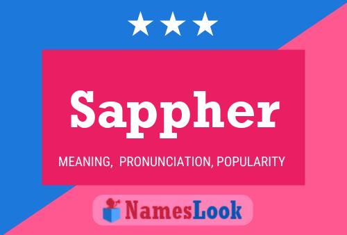 Sappher Name Poster