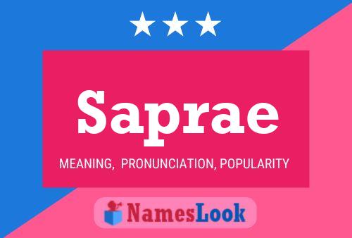 Saprae Name Poster