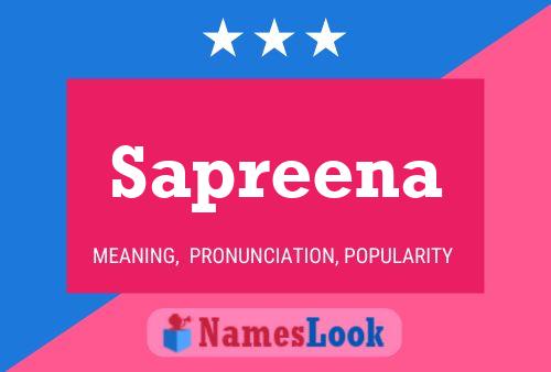 Sapreena Name Poster