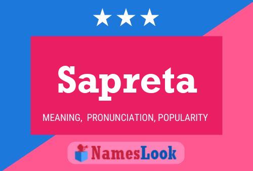 Sapreta Name Poster