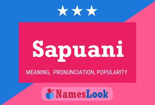 Sapuani Name Poster