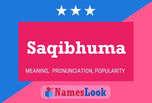 Saqibhuma Name Poster