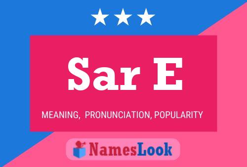 Sar E Name Poster