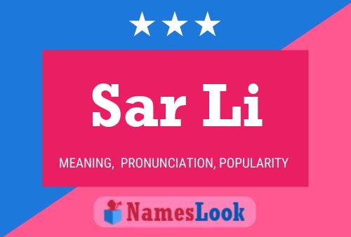 Sar Li Name Poster