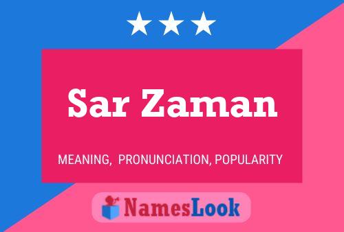 Sar Zaman Name Poster