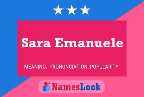 Sara Emanuele Name Poster