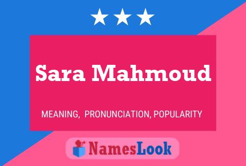 Sara Mahmoud Name Poster