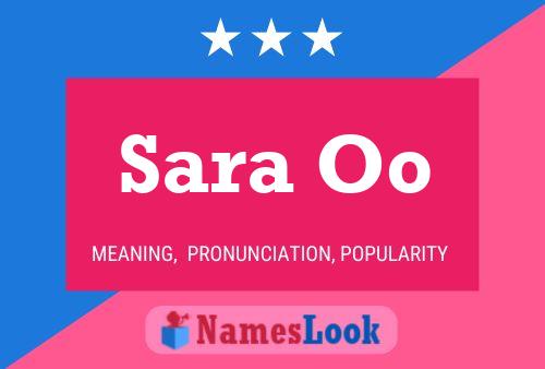 Sara Oo Name Poster