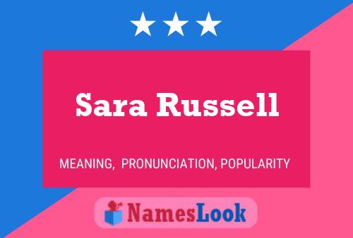 Sara Russell Name Poster