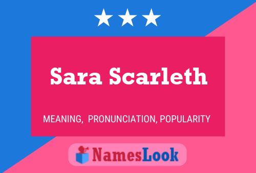 Sara Scarleth Name Poster