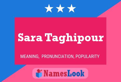 Sara Taghipour Name Poster