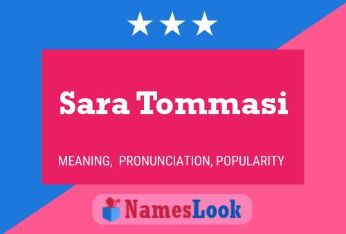 Sara Tommasi Name Poster