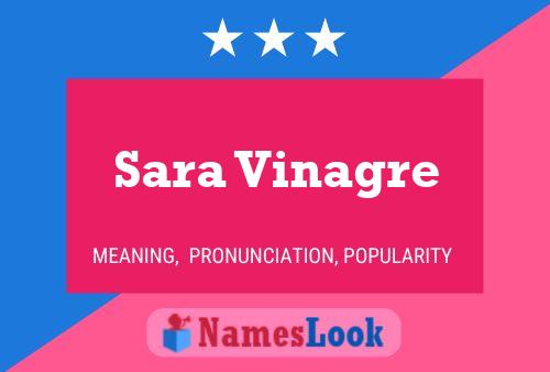 Sara Vinagre Name Poster