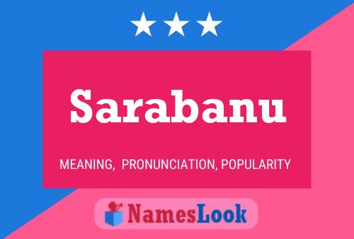 Sarabanu Name Poster