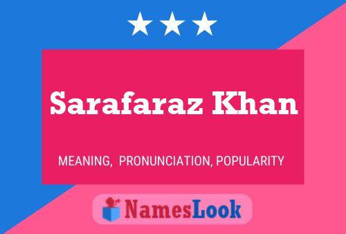 Sarafaraz Khan Name Poster