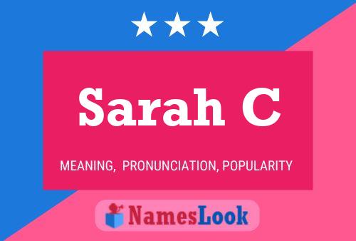 Sarah C Name Poster