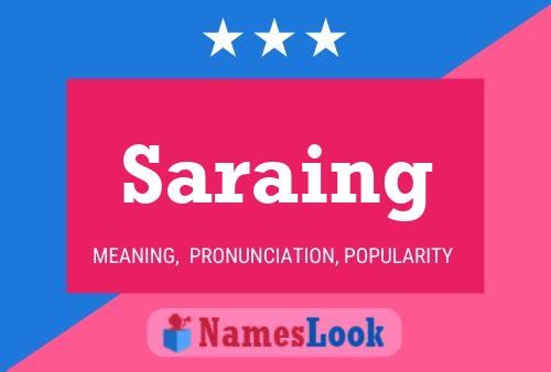 Saraing Name Poster