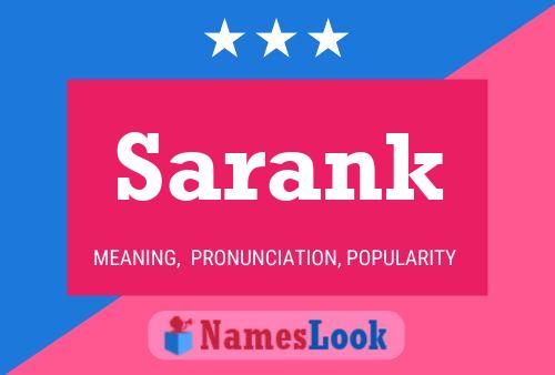 Sarank Name Poster