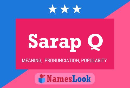 Sarap Q Name Poster