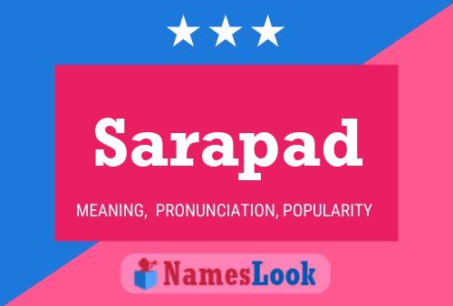 Sarapad Name Poster