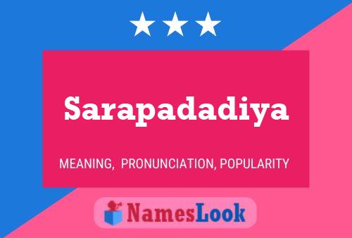 Sarapadadiya Name Poster