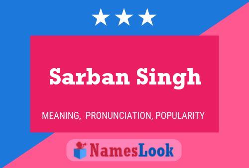 Sarban Singh Name Poster