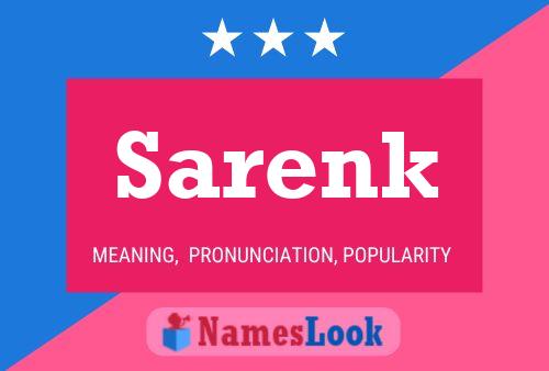 Sarenk Name Poster