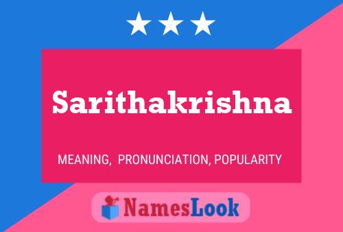 Sarithakrishna Name Poster