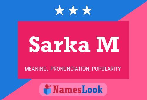 Sarka M Name Poster