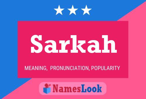 Sarkah Name Poster