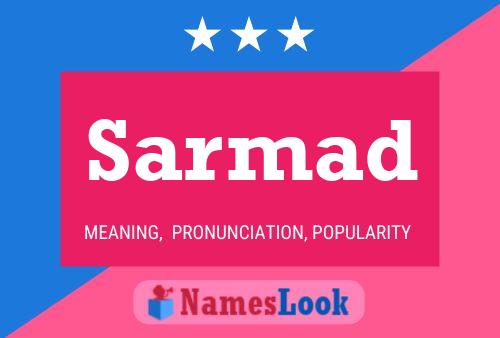 Sarmad Name Poster