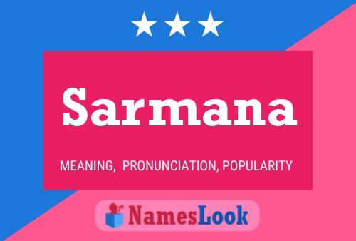 Sarmana Name Poster