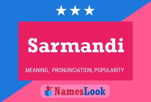 Sarmandi Name Poster