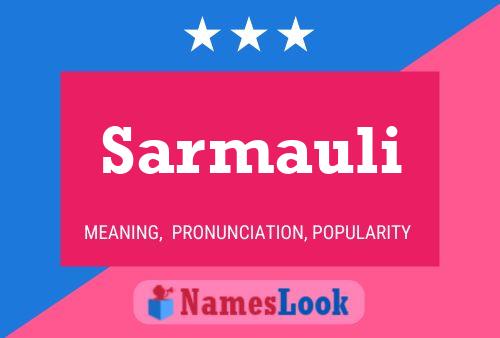 Sarmauli Name Poster