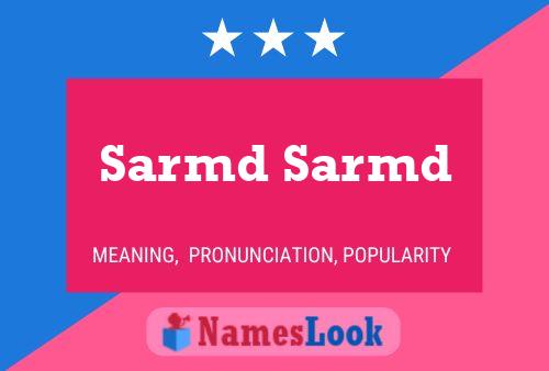 Sarmd Sarmd Name Poster